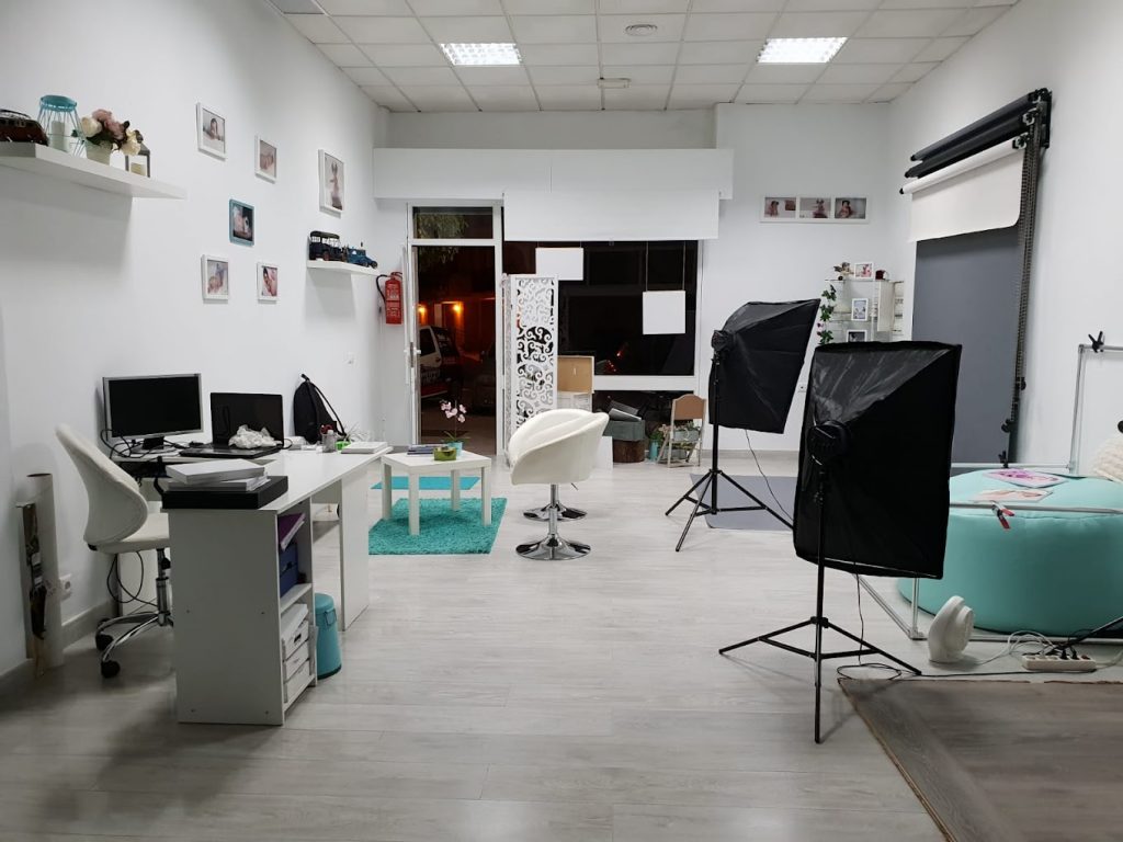 Fotografía interior de mi estudio de fotografía en Fuengirola